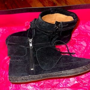 Black Suede Ankle Boots